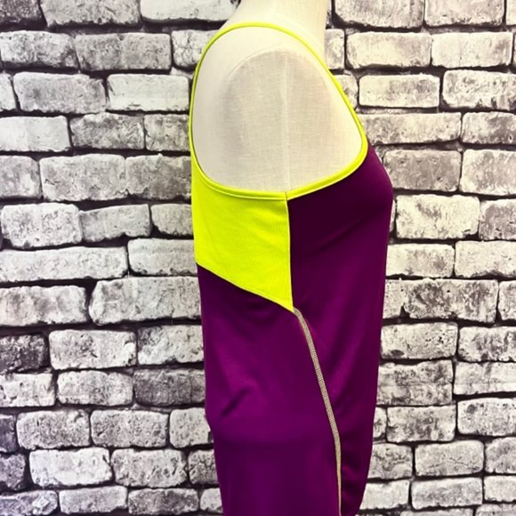 Puma Purple & Yellow Spaghetti Strap Top Size Large - Picture 7 of 8